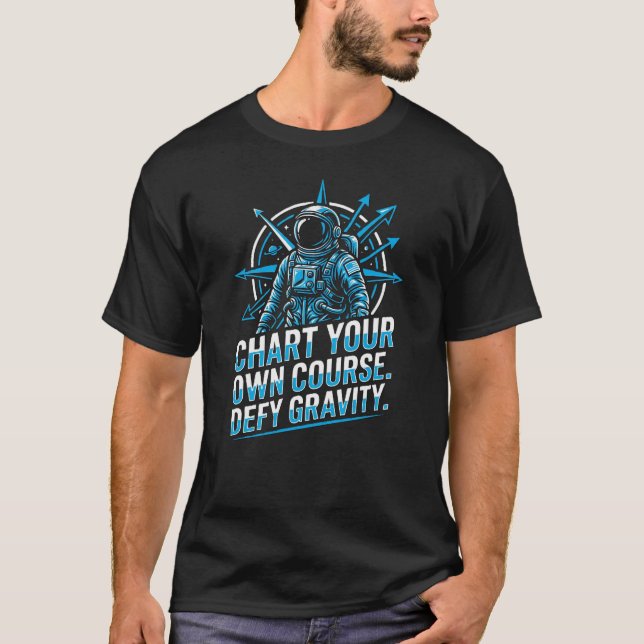 Camisa Explore Beyond Astronauta Gráfica de Motiva (Frente)