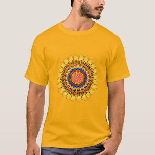 Camisa explosão solar dourada