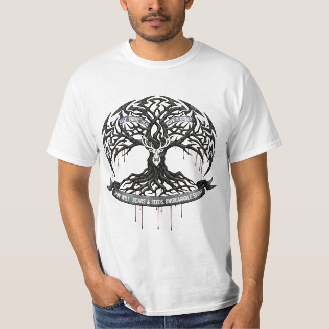 Camisa Faça de Cada Ferida um Escudo, Presente Par (Frente)