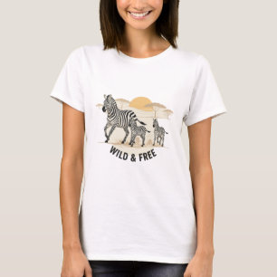 Camisa Família de Zebras Savanna Stride