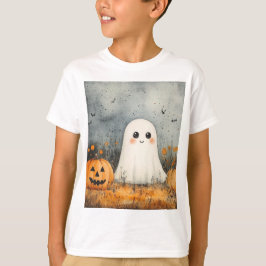Camisa fantasma do Halloween para crianças