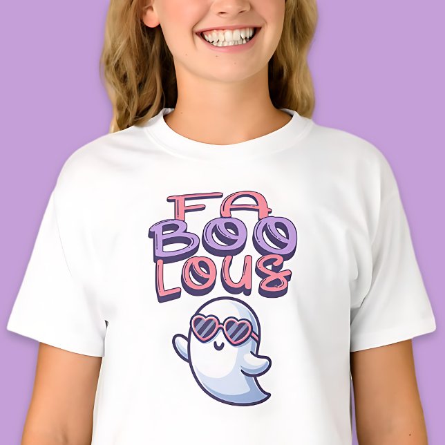 Camisa Fantástica de FaBOOlous Halloween (Cute FaBOOlous Halloween Ghost Shirt)