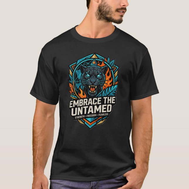 Camisa Fearless Panther – Nascido Fera Modo Beast  (Frente)