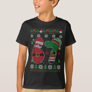Camisa feia engraçada 67 meme 6 7 para Natal para