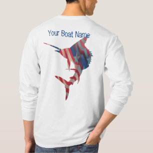 Camisa feita sob encomenda da pesca com um