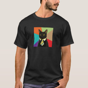 Camisa feita sob encomenda do gato do negócio