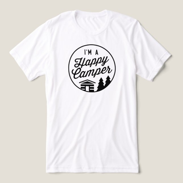 Camisa Feliz Acampante (Design frontal)