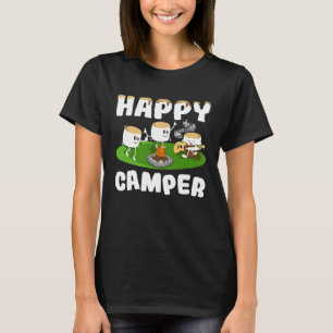 Camisa Feliz da Marshmallows Camper Camper Camping