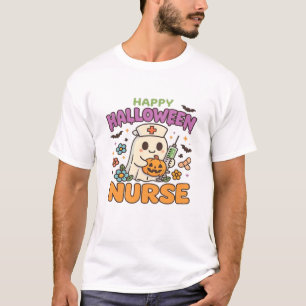 Camisa Feliz Dia das Bruxas Enfermeira – Roupa Méd