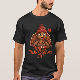 Camisa Feliz Dia de Ação de Graças Eh Camiseta D