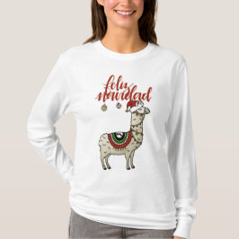 Camisa Feliz Navidad Llama