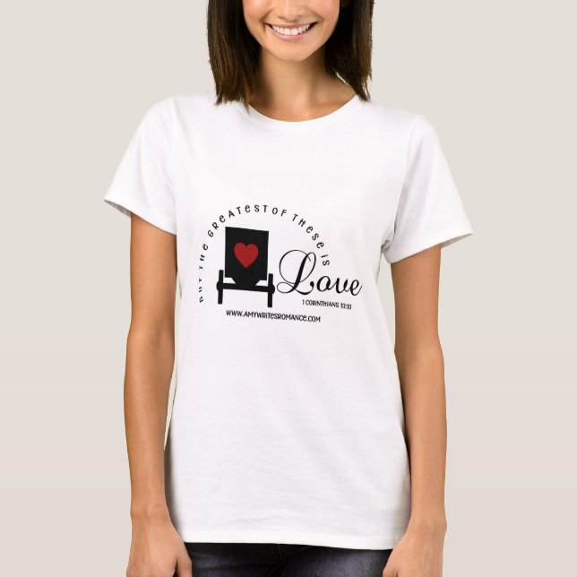 Camisa feminina 1 Corinthians 13:13 (Frente)