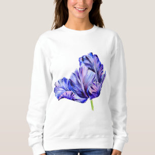 Camisa Feminina Aquarela Tulipa Roxa