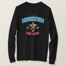 Camisa Feminina Argentina Orgulho Nacional Manga L