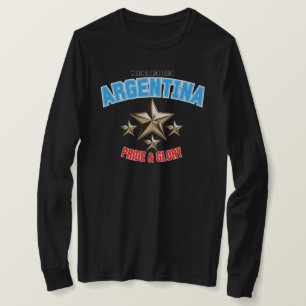 Camisa Feminina Argentina Orgulho Nacional Manga L