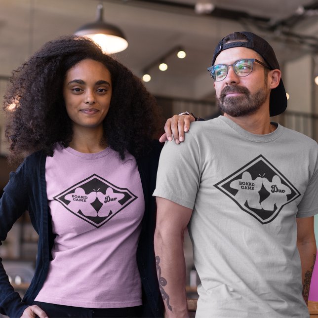 Camisa Feminina Board Game Duo Quadro Preto (Criador carregado)