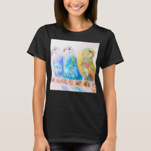 Camisa Feminina Budgie Parakeet Budgerigar Budgies