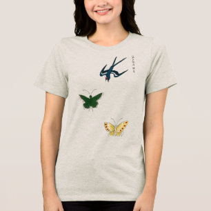 Camisa Feminina de Design de Borboleta – Graça em