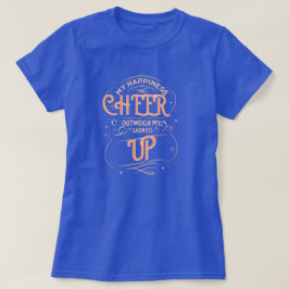 CAMISA FEMININA DE FELICIDADE ALEGRAR