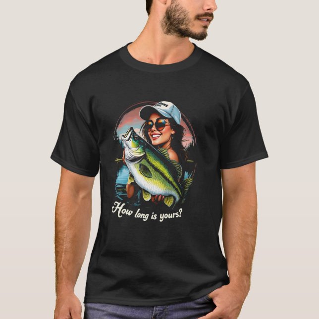Camisa Feminina de Pesca de Robalo Projeto de Perc (Frente)
