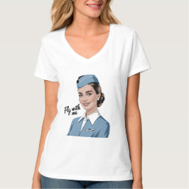 Camisa Feminina Escandinava de Camaroteira com Dec