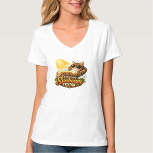 Camisa Feminina Gata Testadora de Raio de Sol Prof