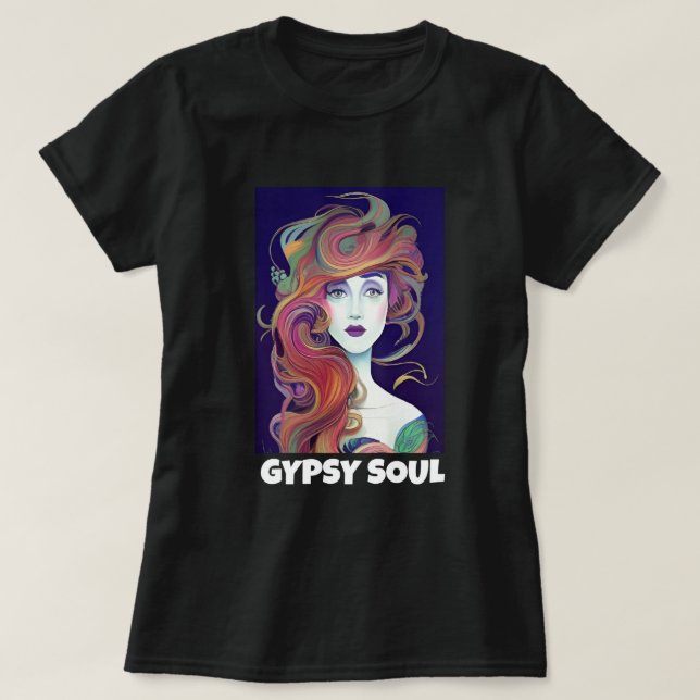 CAMISA FEMININA GYPSY SOUL (Frente do Design)