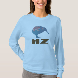 Camisa Feminina Manga Longa Kiwi Moderna da Nova Z