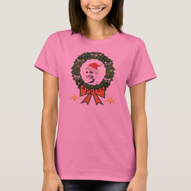 Camisa Feminina Manga Longa Obama Festiva (Frente)