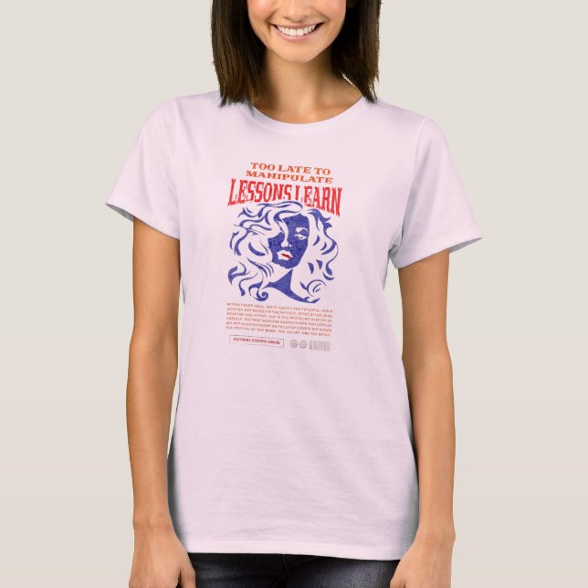 CAMISA FEMININA MANIPULATE LESSONS LEARN T  (Frente)