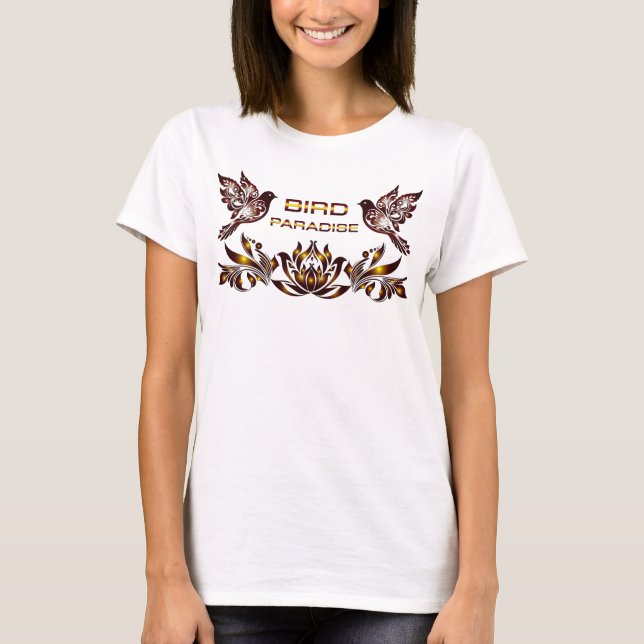 Camisa Feminina PARAÍSO DAS AVES (Frente)