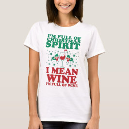 Camisa festiva engraçada do vinho do feriado do