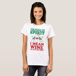 Camisa festiva engraçada do vinho do feriado do
