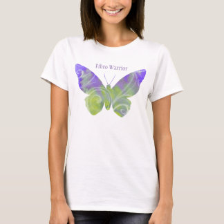 Camisa fibro de fluxo do guerreiro com borboleta