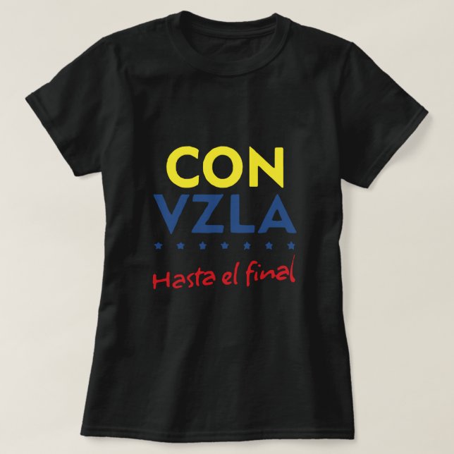 Camisa final do canal Venezuela Hasta el (Frente do Design)