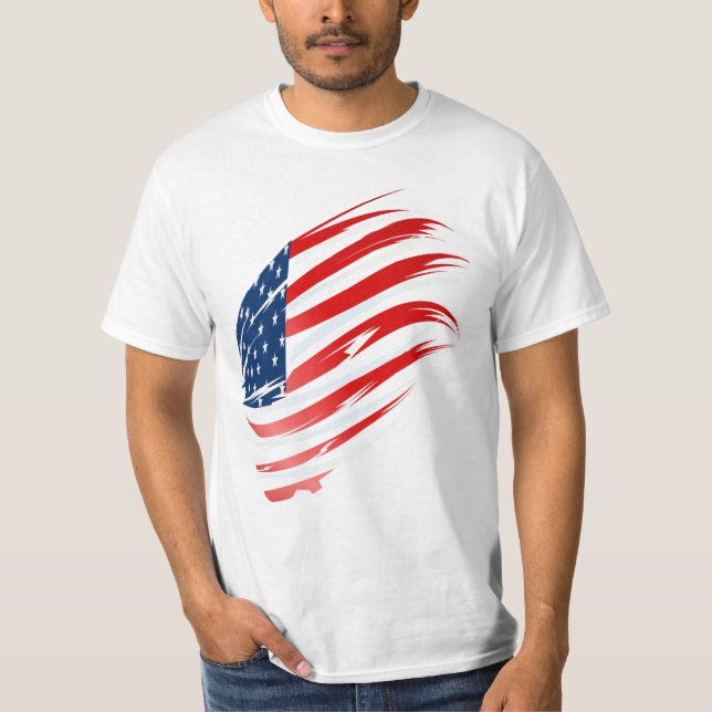Camisa Flag-2 americana (Frente)
