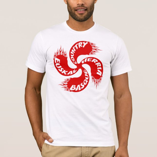Camisa flamejante transversal Basque (Frente)
