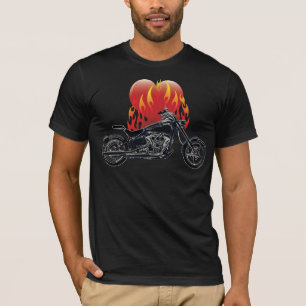 Camisa Flaming Love Biker