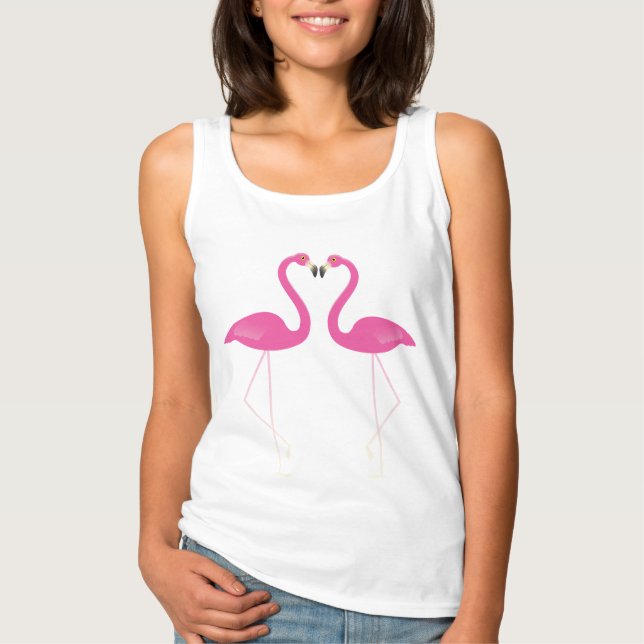 Camisa Flamingos De Beijo (Frente)