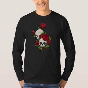 Camisa floral da Capa de Crânio Diâmetro de los