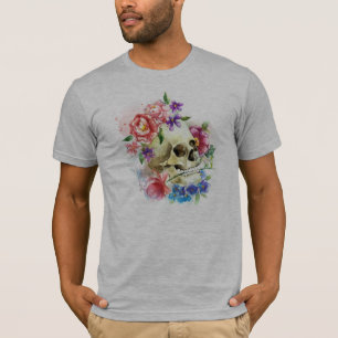 Camisa floral de Crânio Diâmetro de los Muertos  