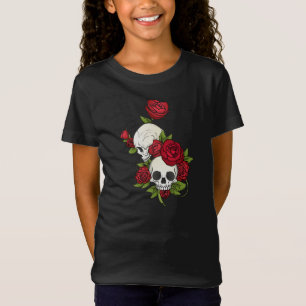 Camisa floral de Crânio Diâmetro de los Muertos  