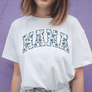 Camisa Floral Nana, Presente de Aniversário para A