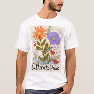 Camisa Floral Peace T