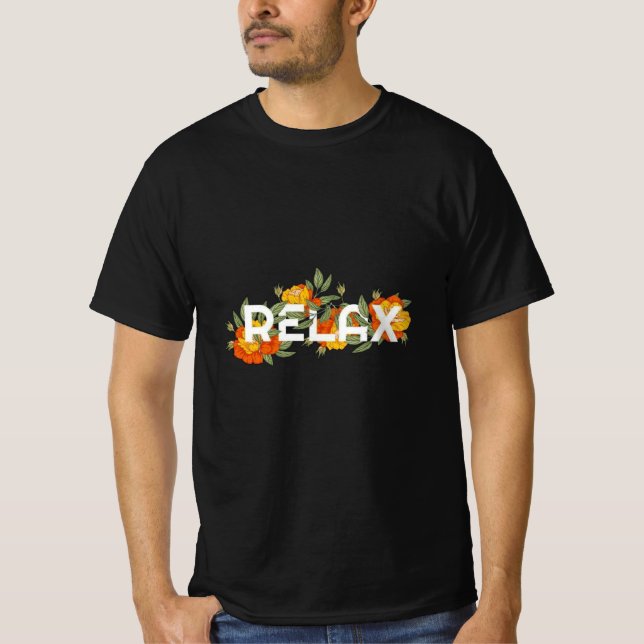 Camisa Floral Relaxe - Camiseta Bloom Calm & Na mo (Frente)