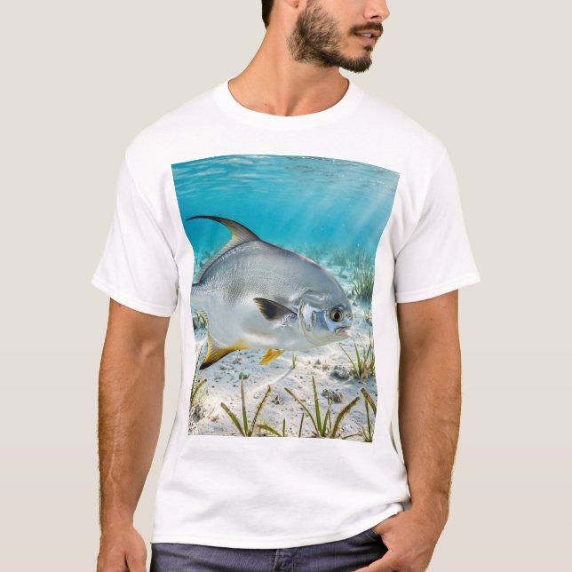 Camisa Florida Man Permit Sand Flat Keys Fish (Frente)
