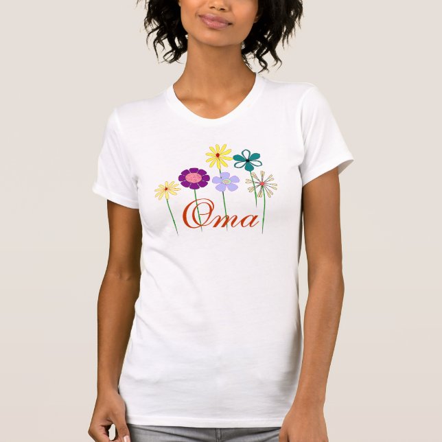 Camisa florido de Oma (Frente)