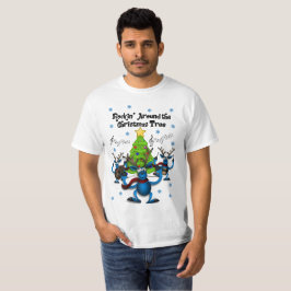 Camisa foleiro do feriado do Natal dos homens