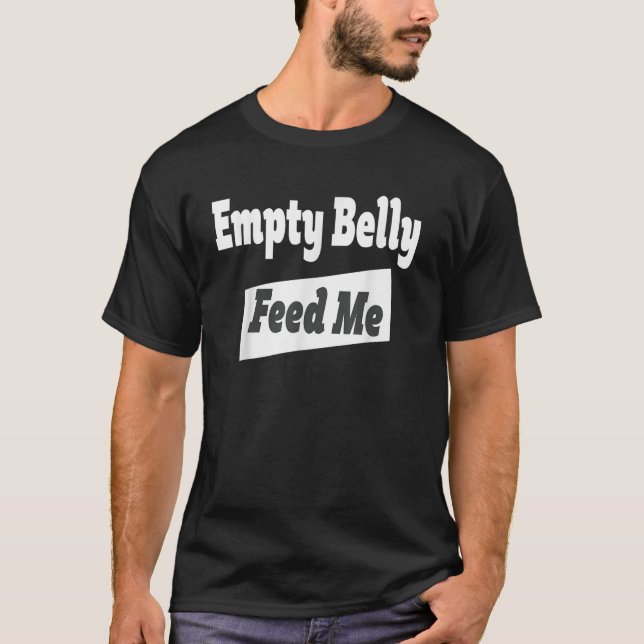 Camisa Fome Me Alimenta Camisetas De Comida Para H (Frente)