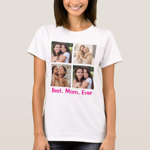 Camisa Fotográfica da Mãe Personalizada - Melhor. 